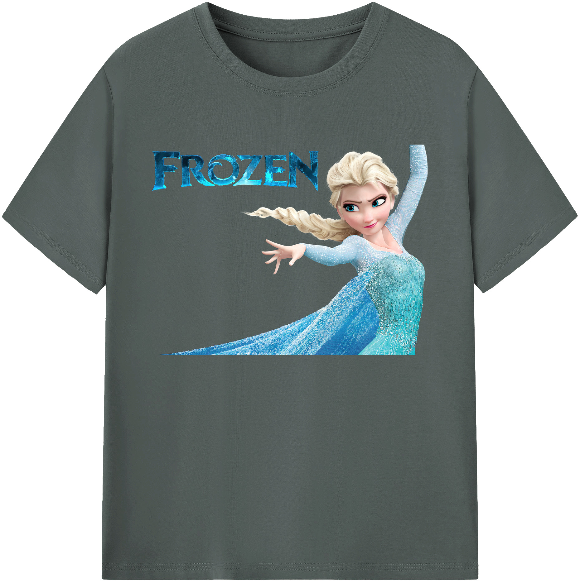 （画像用） アナと雪の女王 アンナ エルサ Frozen Anna Elsa 綿100％ メンズ半袖Tシャツ｜肌触りやわらか＆通気性
